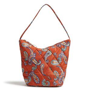 Vera Bradley Manor Paisley Slouchy Bucket Shoulder Bag